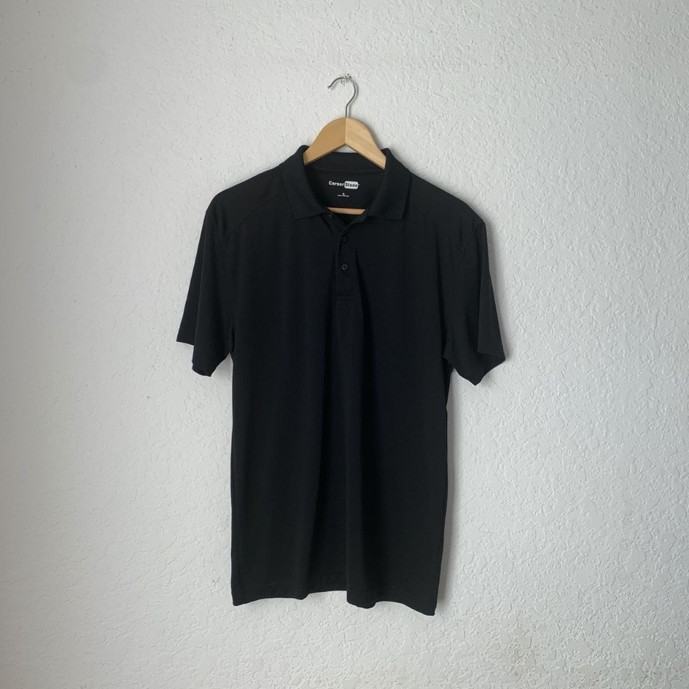 Cornerstone Lightweight Black Polo Shirt